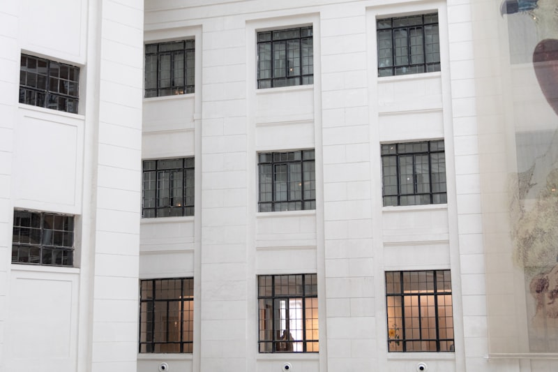 Modern commercial building facade with clean windows in Tempe