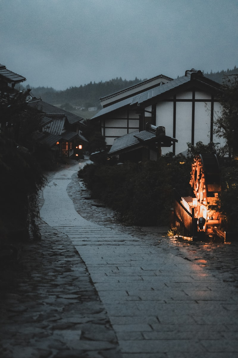 House in the rain in Arizona